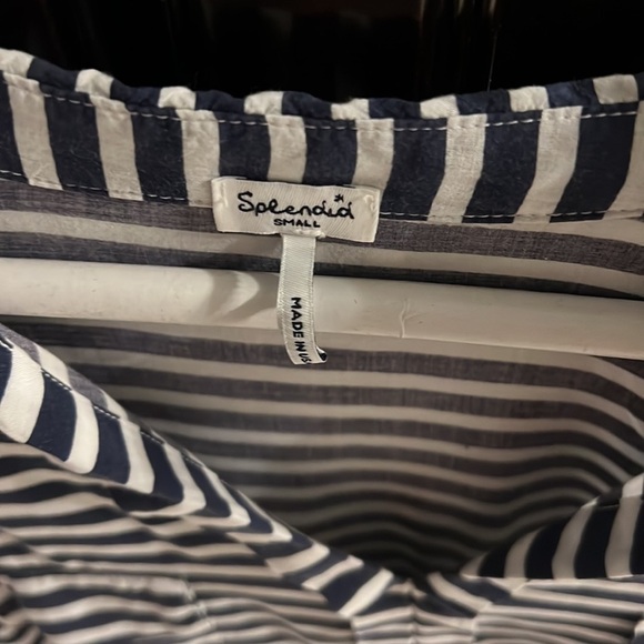 Splendid Blue and White Striped Shirt - Picture 2 of 2